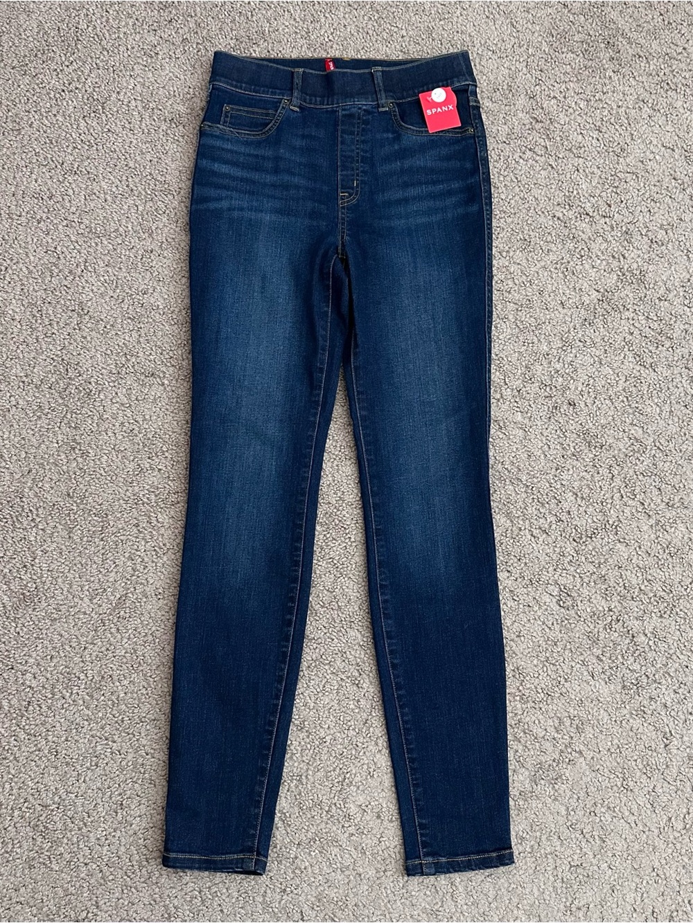 SPANX Ankle Skinny Jeans Midnight Shade Womens S Tall